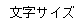 文字サイズ